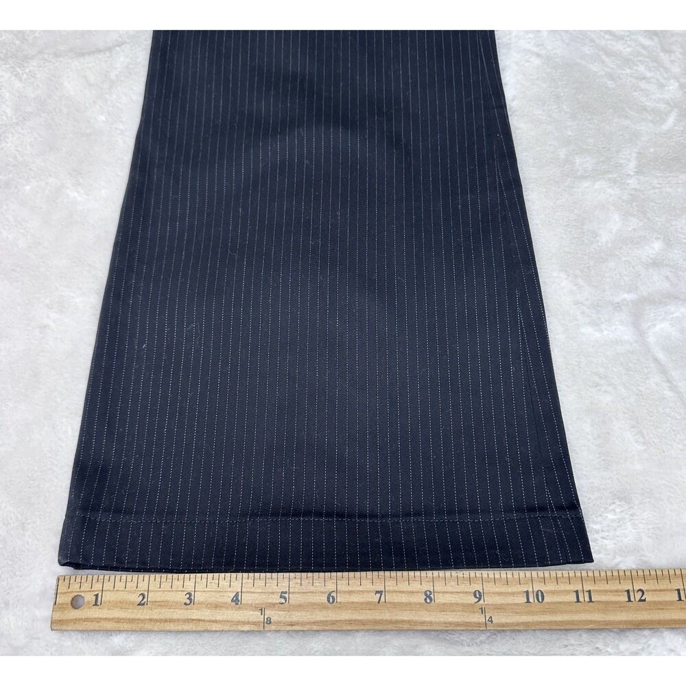Jean's Paul Gaultier Women's Y2K Black Pinstripe Wide-Leg Cotton Pants Sz 29 New - Picture 13 of 16